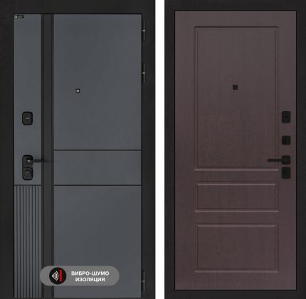 Входная дверь EVOLAB 03 - Орех премиум