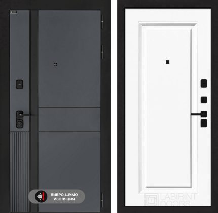 Входная дверь EVOLAB 27 - Эмаль RAL 9003