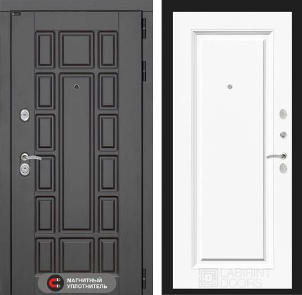 Входная дверь Нью-Йорк 27 - Эмаль RAL 9003