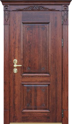 Стальная дверь "Олимп массив дуба". Заказная модель.