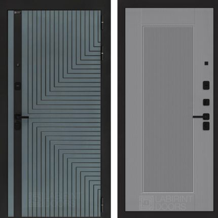 Входная дверь CREDOR 30 - Серый рельеф софт