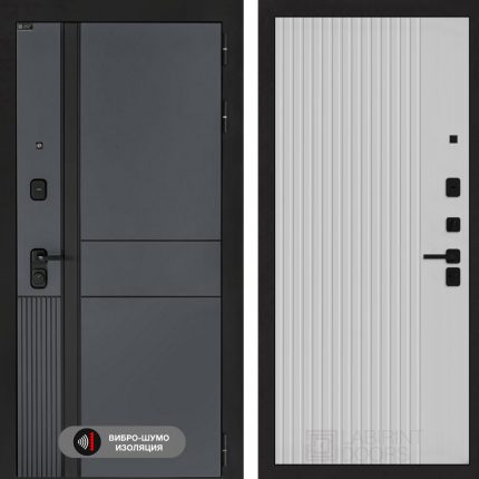 Входная дверь EVOLAB 29 - Белый рельеф софт