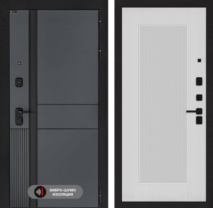 Входная дверь EVOLAB 30 - Белый рельеф софт