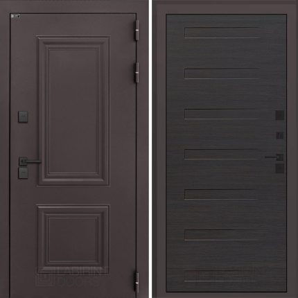 Входная дверь Полярис лайт 14 - Эковенге горизонтальный