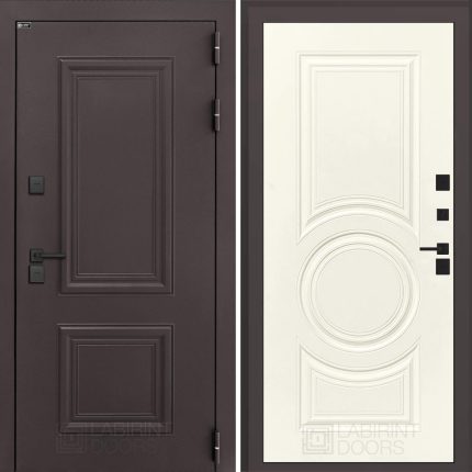 Входная дверь Полярис лайт 23 - Шампань софт