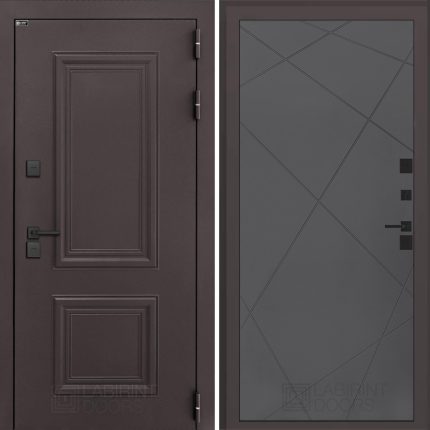 Входная дверь Полярис лайт 24 - Графит софт