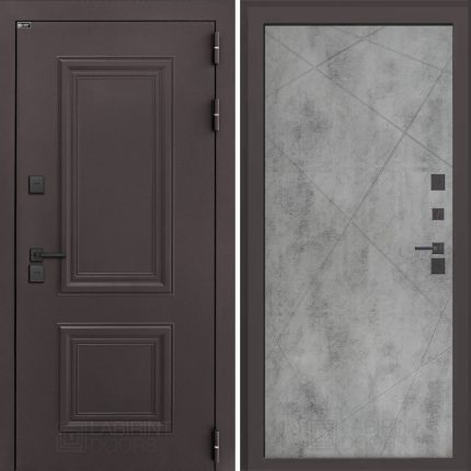 Входная дверь Полярис лайт 24 - Бетон светлый