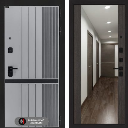 Входная дверь SKYLAB с Зеркалом Максимум - Венге