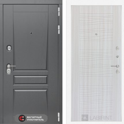 Входная дверь Платинум 06 - Сандал белый