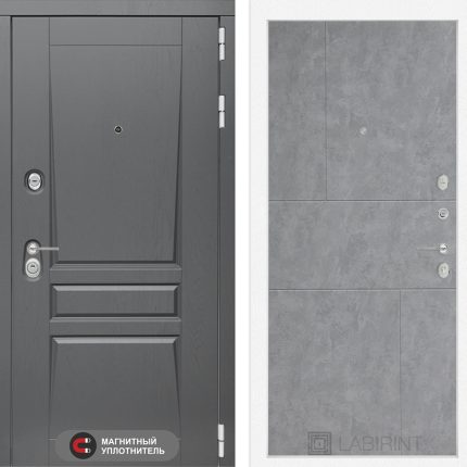 Входная дверь Платинум 21 - Бетон светлый