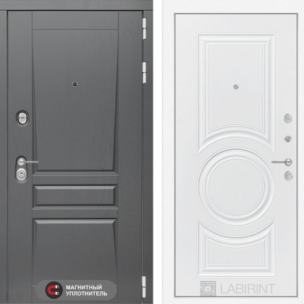 Входная дверь Платинум 23 - Белый софт