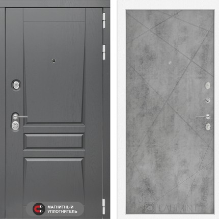 Входная дверь Платинум 24 - Бетон светлый