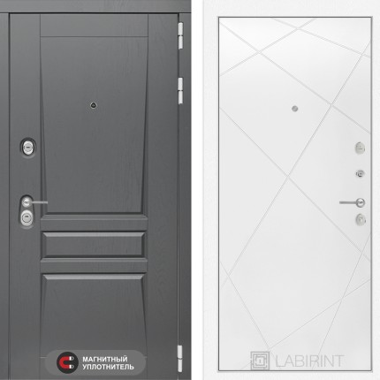 Входная дверь Платинум 24 - Белый софт