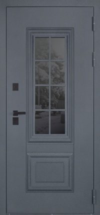 Стальная дверь Арктика с окном (терморазрыв 3к)