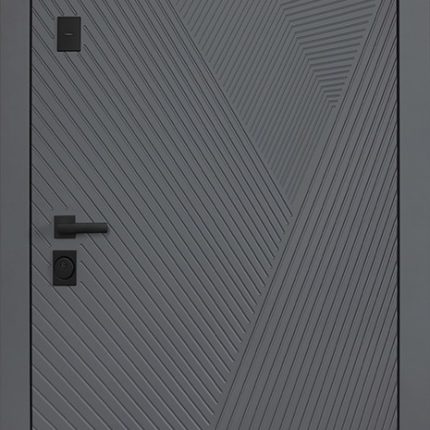 Стальная дверь "Бастион" с зеркалом