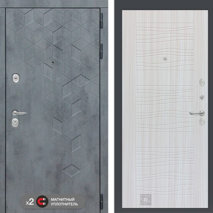 Входная дверь Бетон 06 - Сандал белый