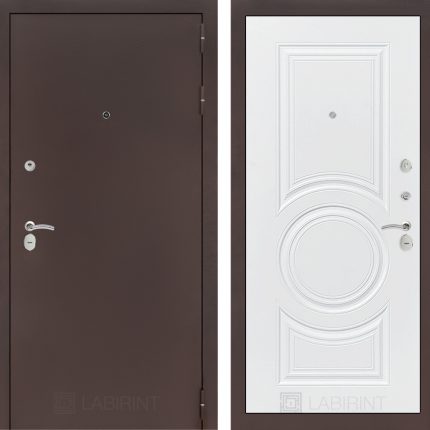 Входная дверь CLASSIC антик медный 23 - Белый софт