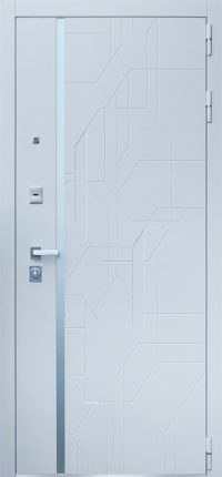 Стальная дверь "Эверест" с зеркалом