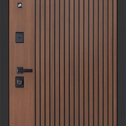 Стальная дверь "Фаворит" с матовым зеркалом. Заказная модель.