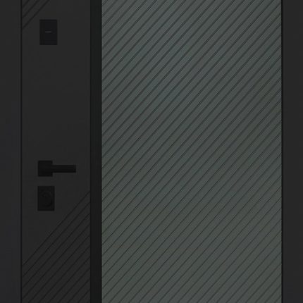 Стальная дверь "Форт" с зеркалом