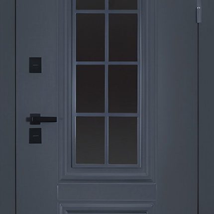 Стальная дверь "Galant" с окном (терморазрыв 3к). Заказная модель.