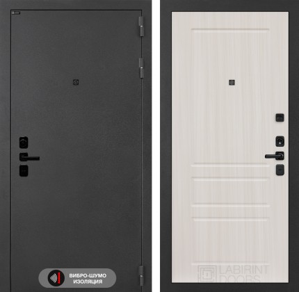 Входная дверь ACUSTICLAB 03 - Сандал белый