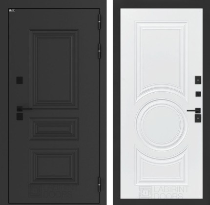 Входная дверь Аляска Лайт 23 - Белый софт