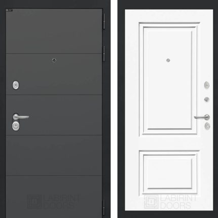 Входная дверь ART 26 - Эмаль RAL 9003