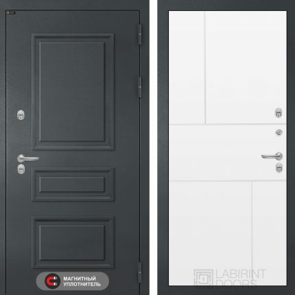 Входная дверь Атлантик 21 - Белый софт