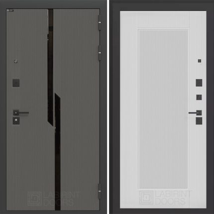 Входная дверь CARBON 30 - Белый рельеф софт