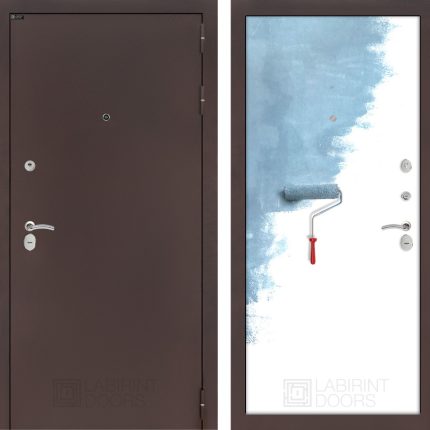 Входная дверь CLASSIC антик медный 28 - Грунт под покраску