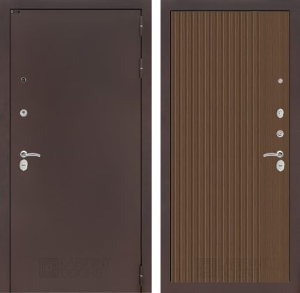 Входная дверь CLASSIC антик медный 29 - Дуб кантри темный