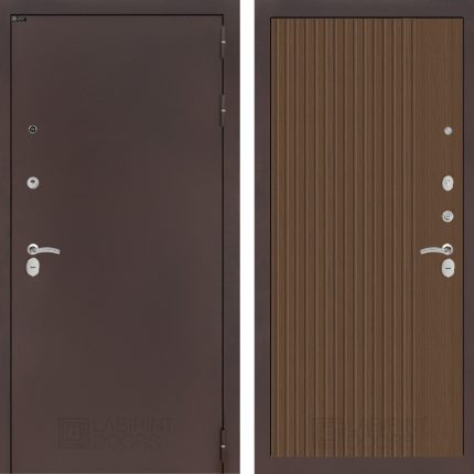 Входная дверь CLASSIC антик медный 29 - Дуб кантри темный