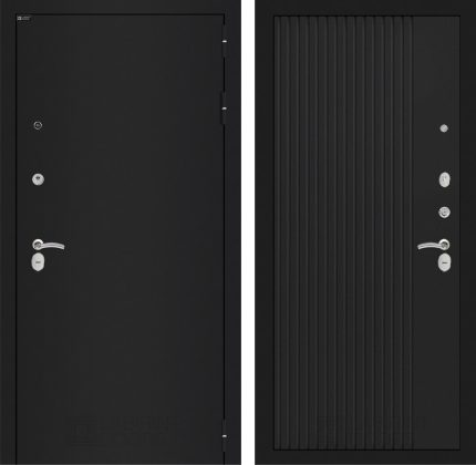 Входная дверь CLASSIC шагрень черная 29 - Черный кварц