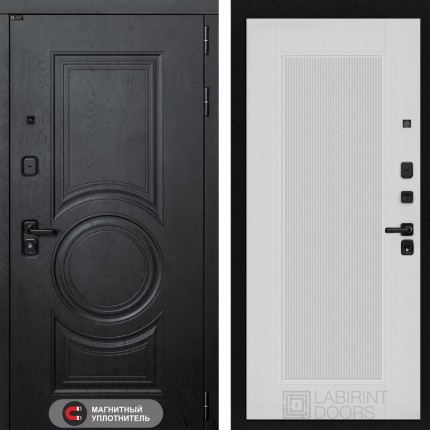 Входная дверь GRAND 30 - Белый рельеф софт