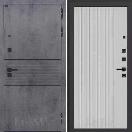 Входная дверь INFINITY 29 - Белый рельеф софт