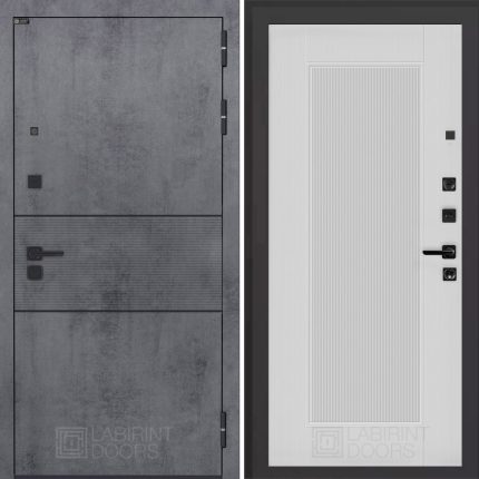 Входная дверь INFINITY 30 - Белый рельеф софт