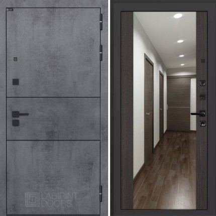 Входная дверь INFINITY с Зеркалом Максимум - Венге