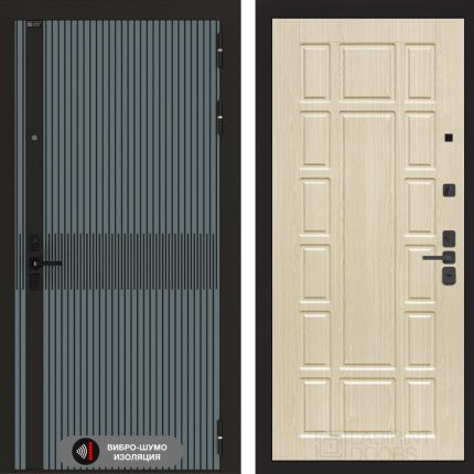 Входная дверь ISSIDA 12 - Беленый дуб