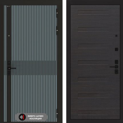 Входная дверь ISSIDA 14 - Эковенге горизонтальный