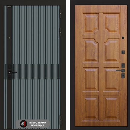 Входная дверь ISSIDA 17 - Золотой дуб