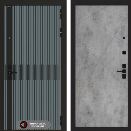 Входная дверь ISSIDA 24 - Бетон светлый