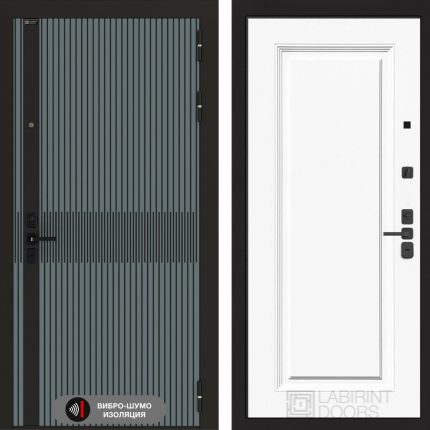 Входная дверь ISSIDA 27 - Эмаль RAL 9003