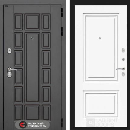 Входная дверь Нью-Йорк 26 - Эмаль RAL 9003