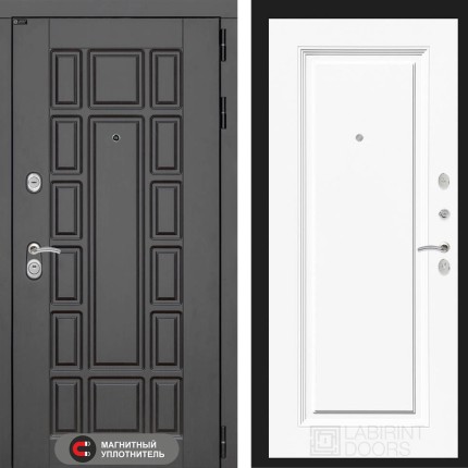 Входная дверь Нью-Йорк 27 - Эмаль RAL 9003