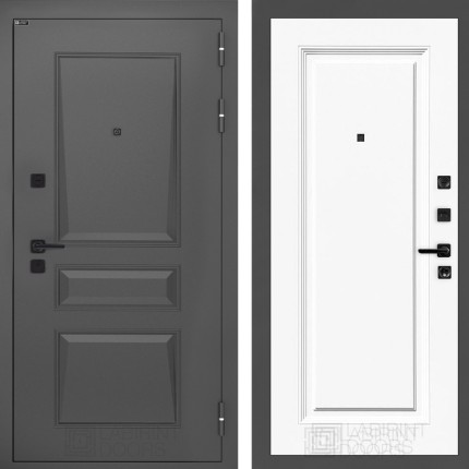 Входная дверь Орлеан 27 - Эмаль RAL 9003