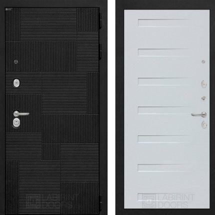 Входная дверь PAZL 14 - Дуб кантри белый горизонтальный