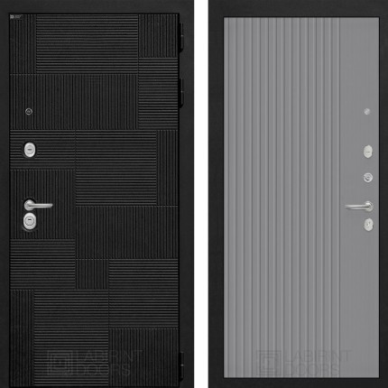 Входная дверь PAZL 29 - Серый рельеф софт