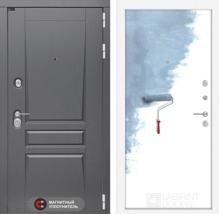 Входная дверь Платинум 28 - Грунт под покраску