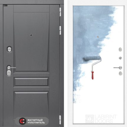 Входная дверь Платинум 28 - Грунт под покраску